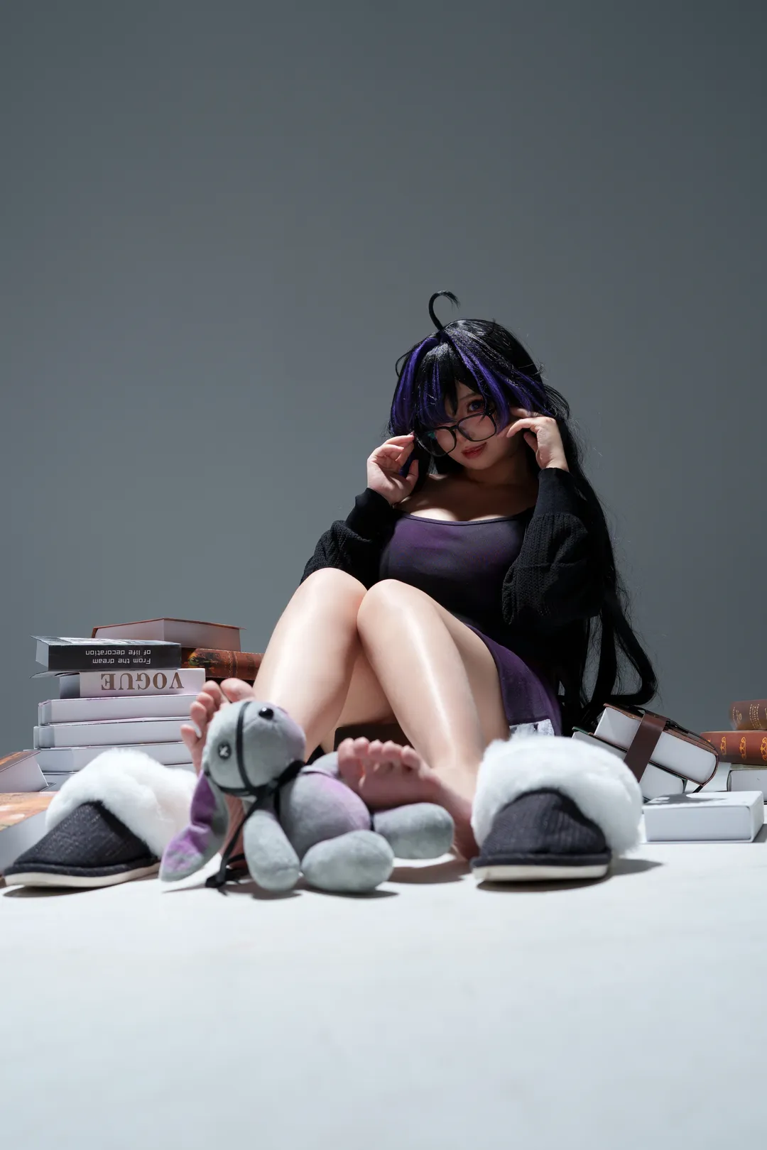 胜利女神nikke, 假发造型, cosplay日常, 蕾贝儿cos, 居家慵懒风