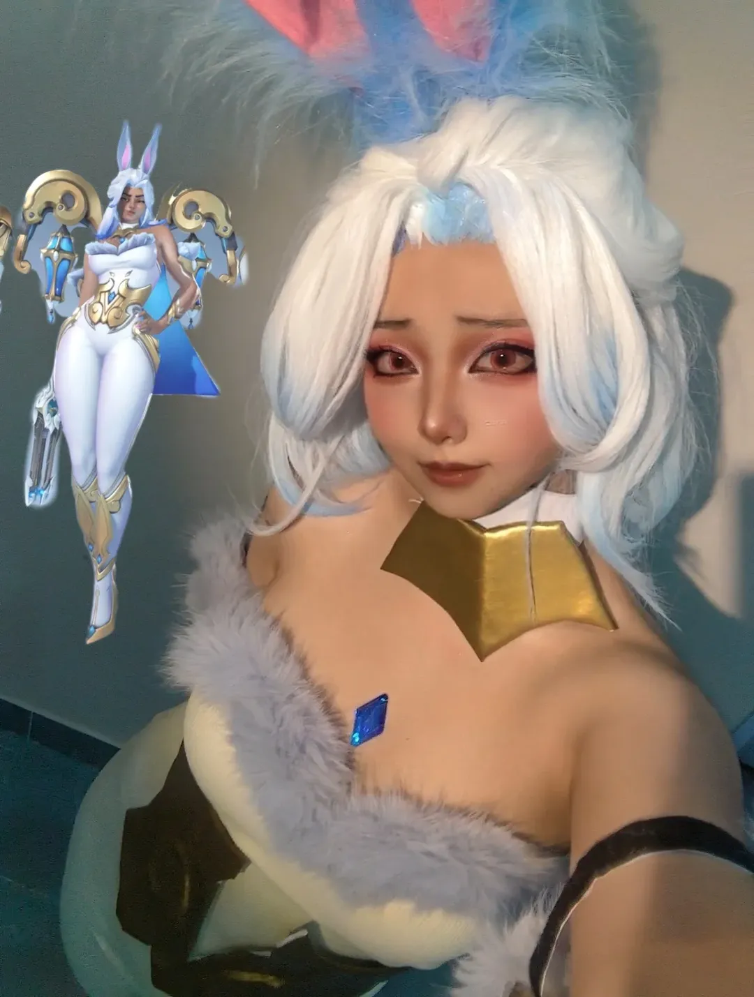 cosplay, 游戏角色还原, 守望先锋, 白毛假发, 金驭cos - 第1张