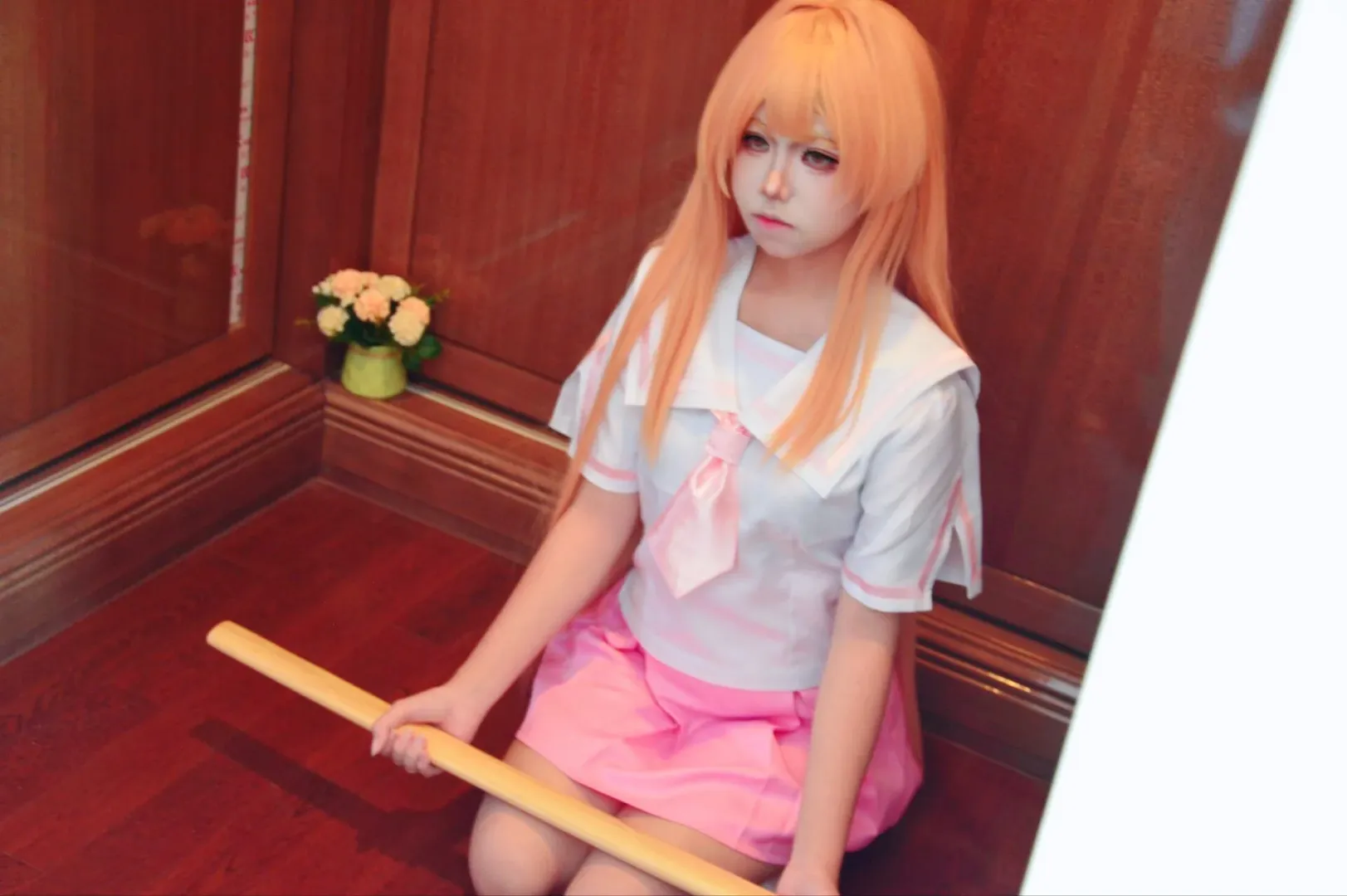 二次元コスプレ, セーラー服, 白ニーソコーデ, 瀬戸燦コスプレ, 瀬戸の花嫁 - 1枚目