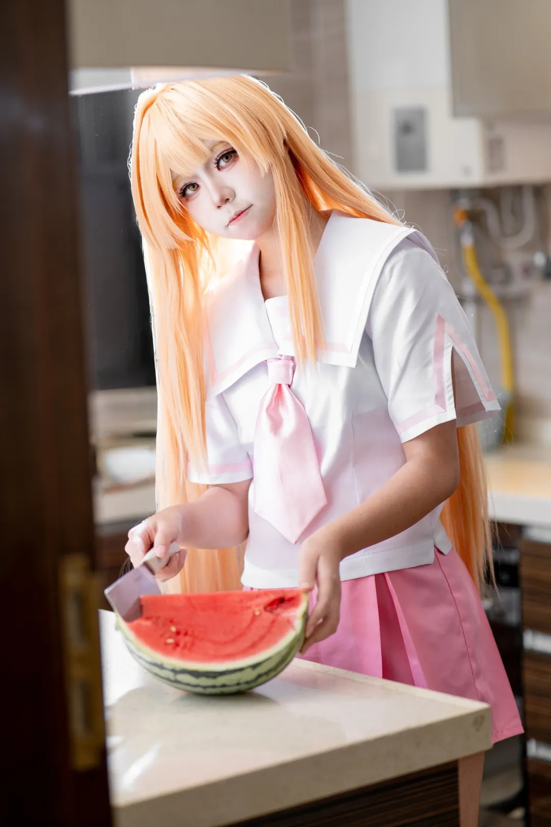 二次元コスプレ, セーラー服, 白ニーソコーデ, 瀬戸燦コスプレ, 瀬戸の花嫁 - 5枚目