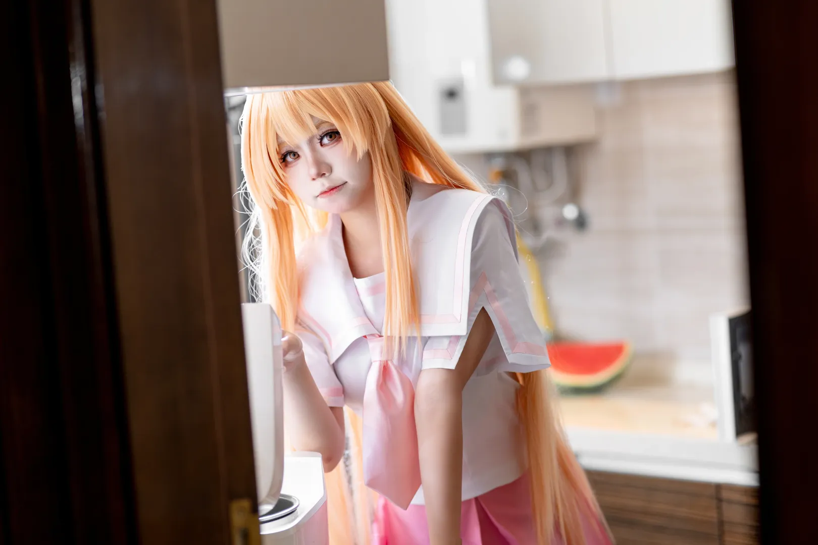 二次元コスプレ, セーラー服, 白ニーソコーデ, 瀬戸燦コスプレ, 瀬戸の花嫁 - 6枚目