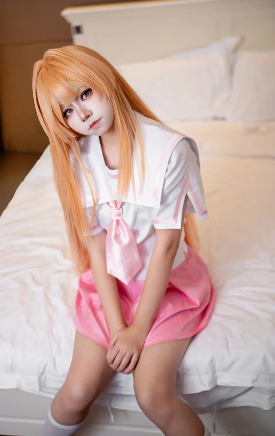 二次元コスプレ, セーラー服, 白ニーソコーデ, 瀬戸燦コスプレ, 瀬戸の花嫁 - 8枚目