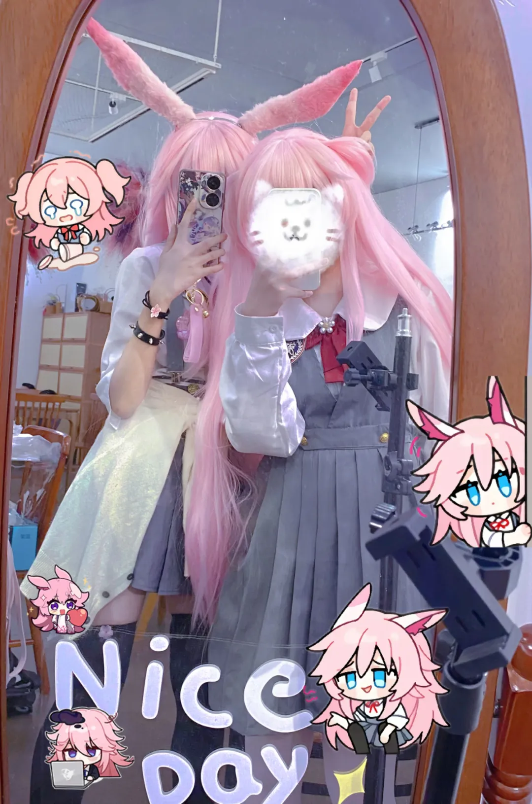 Cosplay tutorial, Guns Girl Z, Yae Sakura cosplay, Yae Rin cosplay, Cosplay over-the-knee socks