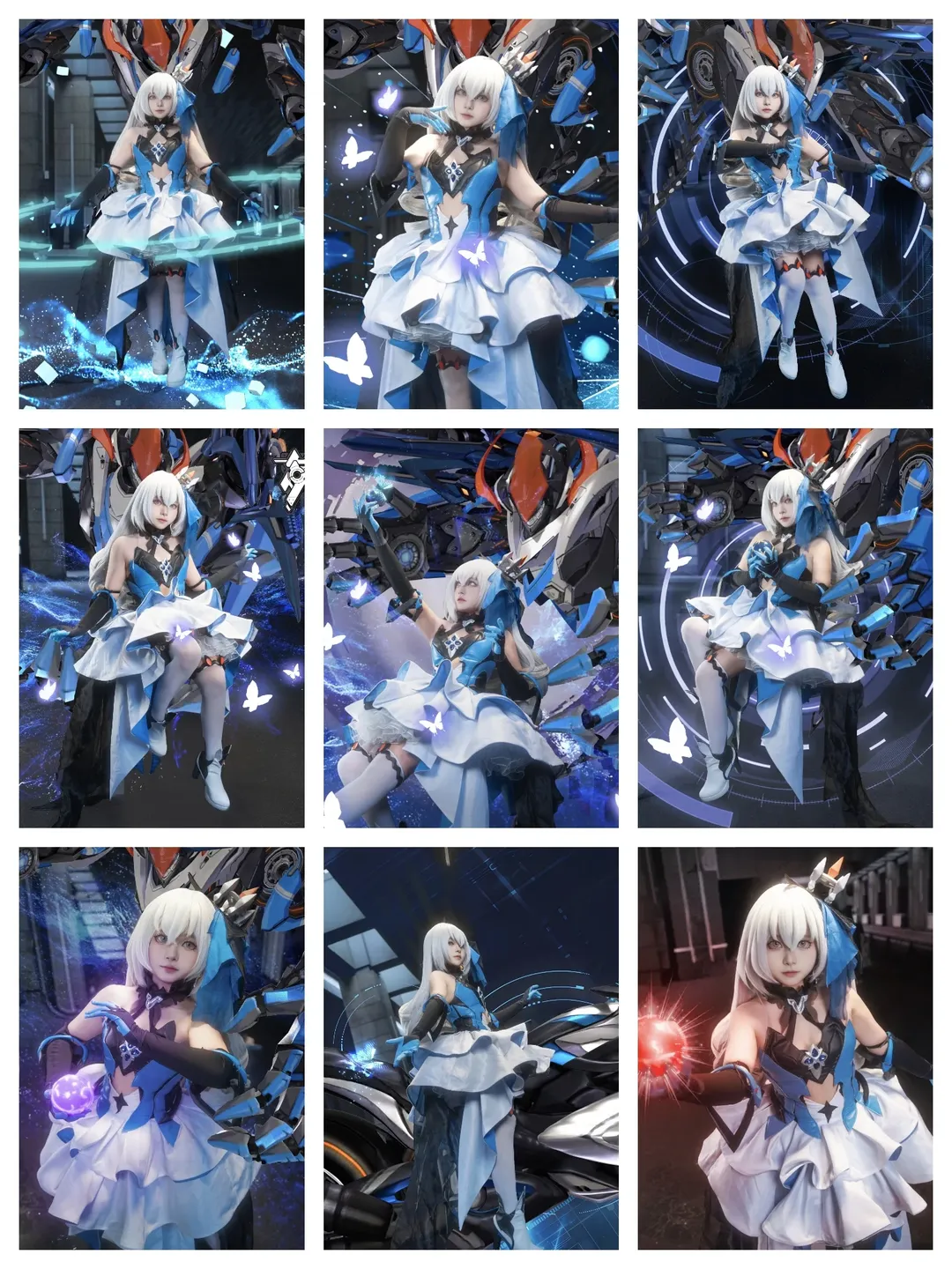 cosplay, 赛博朋克, 白丝, 布洛妮娅cos, 机甲少女 - 第1张
