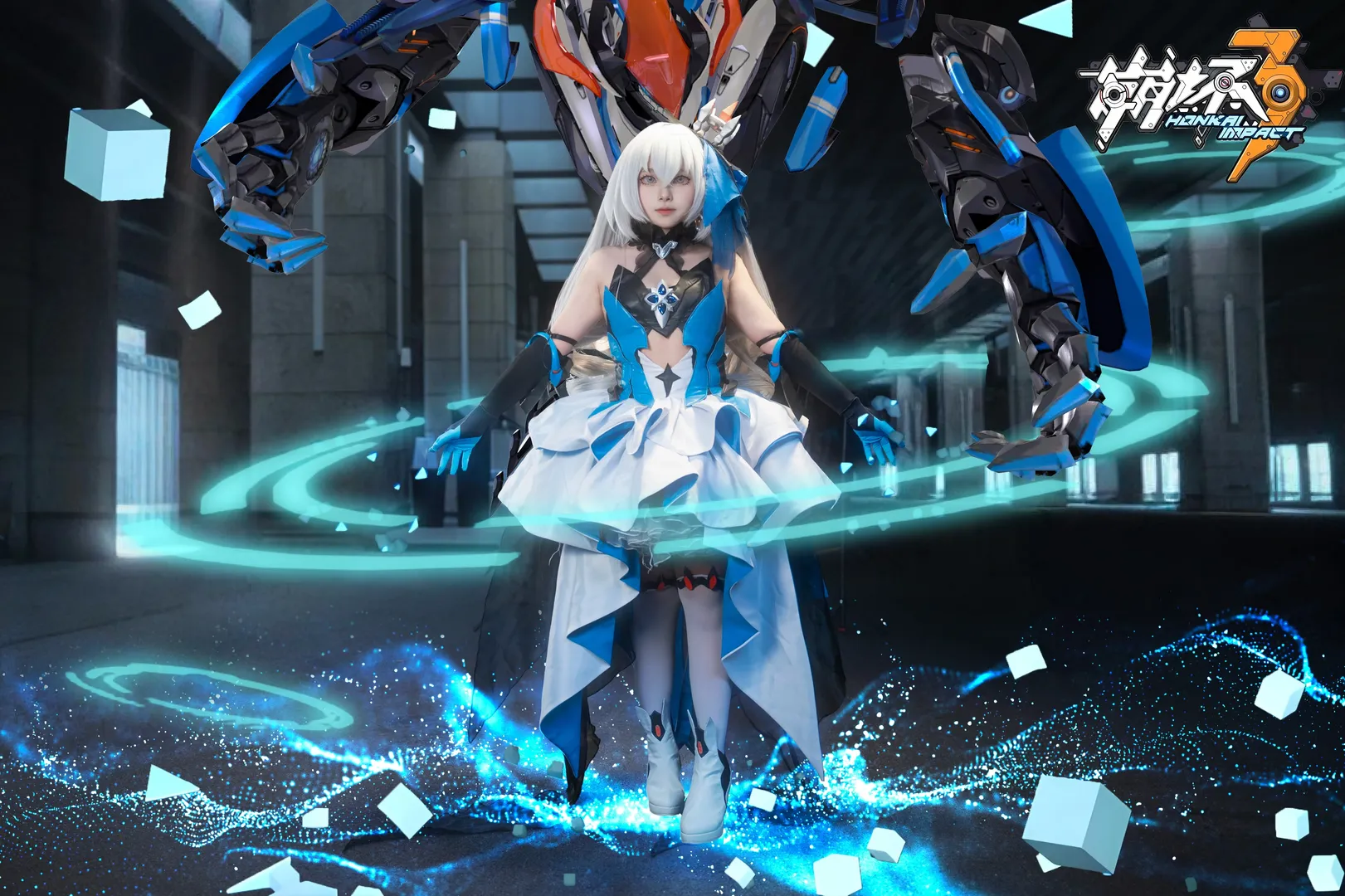 cosplay, 赛博朋克, 白丝, 布洛妮娅cos, 机甲少女 - 第2张