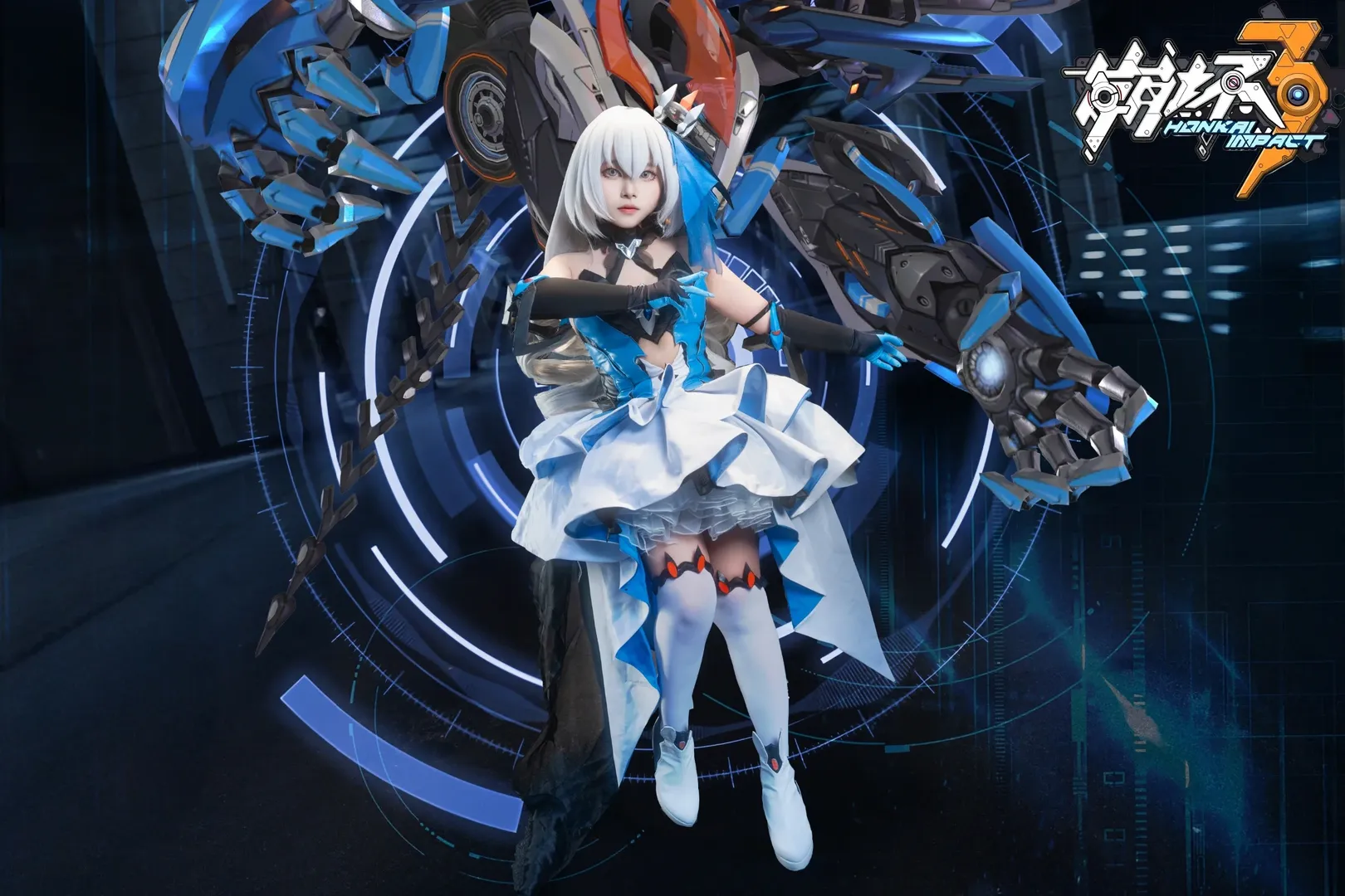 cosplay, 赛博朋克, 白丝, 布洛妮娅cos, 机甲少女 - 第4张