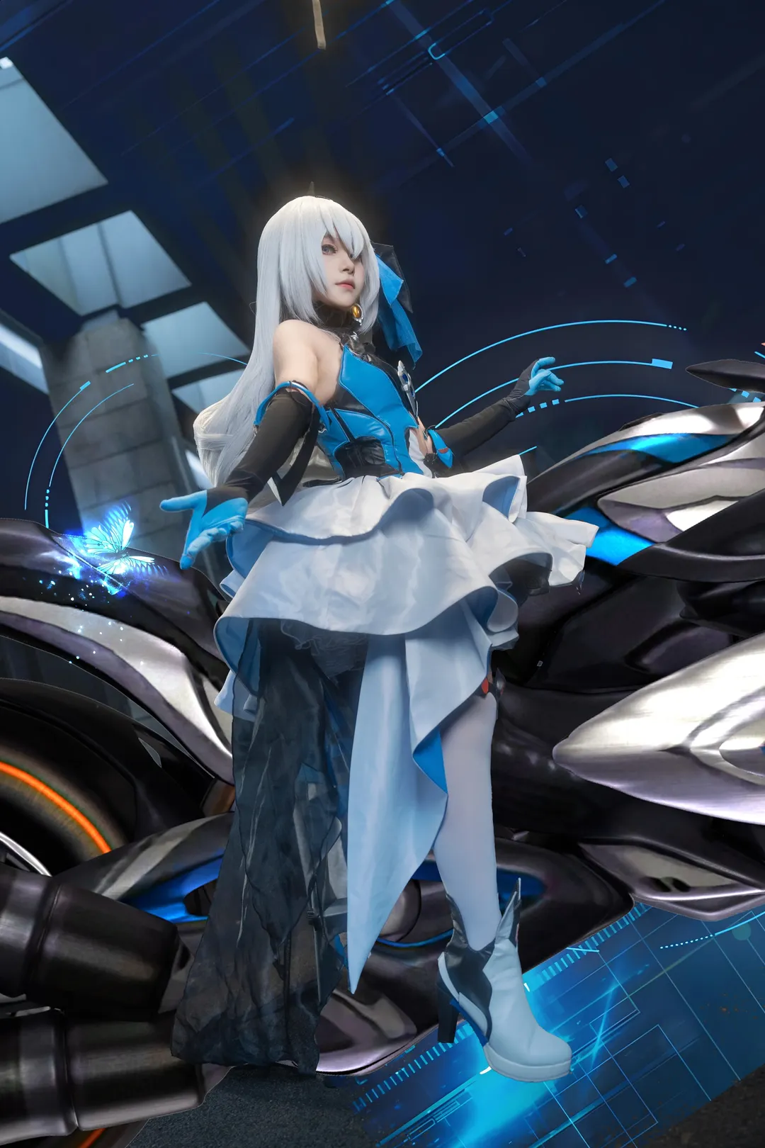 cosplay, 赛博朋克, 白丝, 布洛妮娅cos, 机甲少女 - 第9张