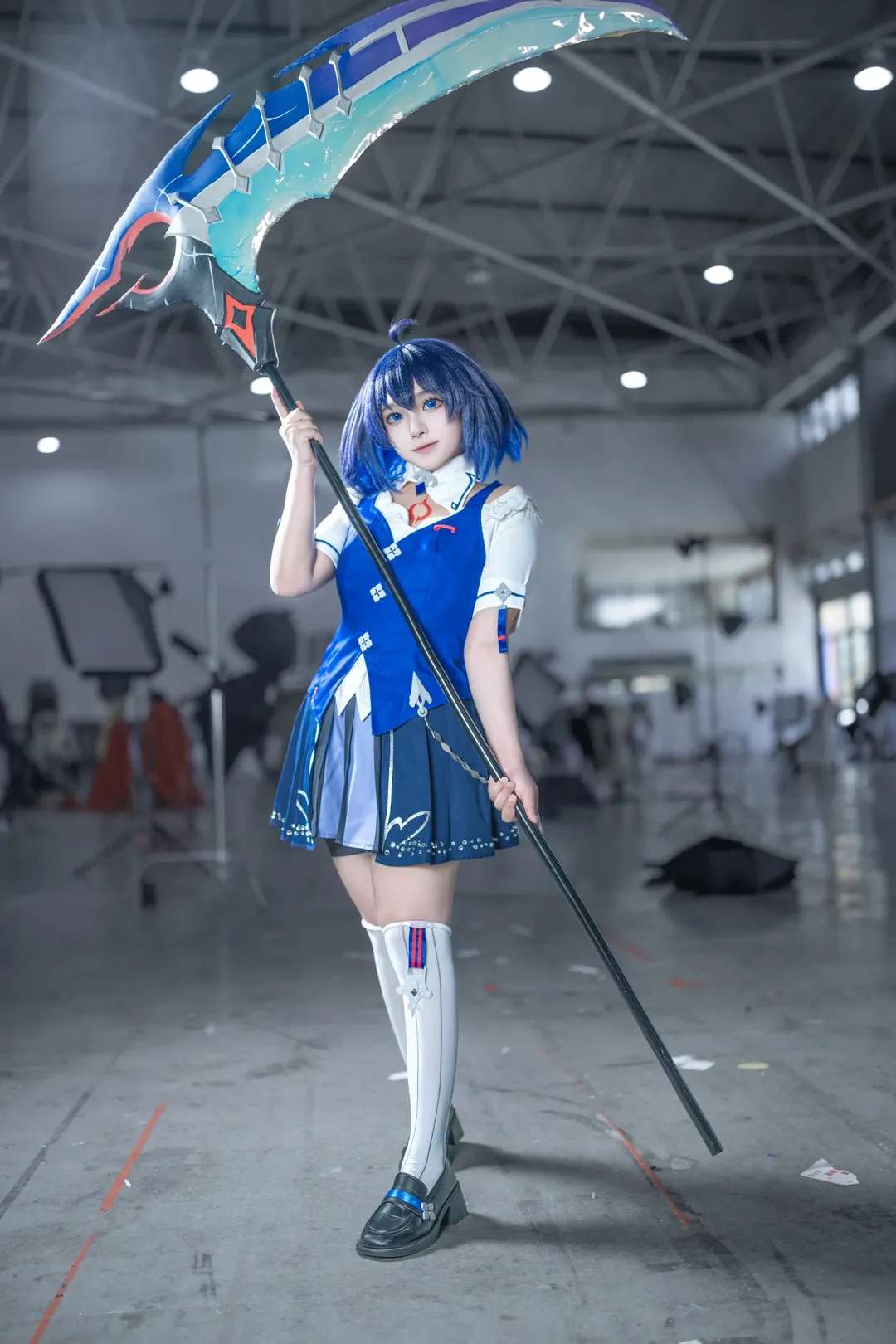 cosplay, 希儿cos, 绀海之忆, 崩坏三, 白丝 - 第2张