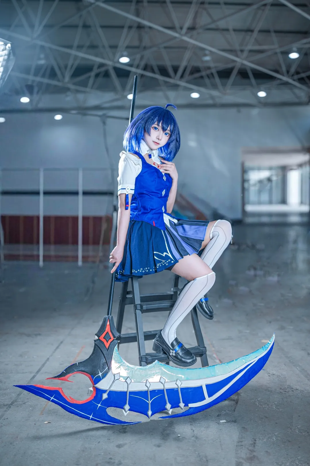 cosplay, 希儿cos, 绀海之忆, 崩坏三, 白丝