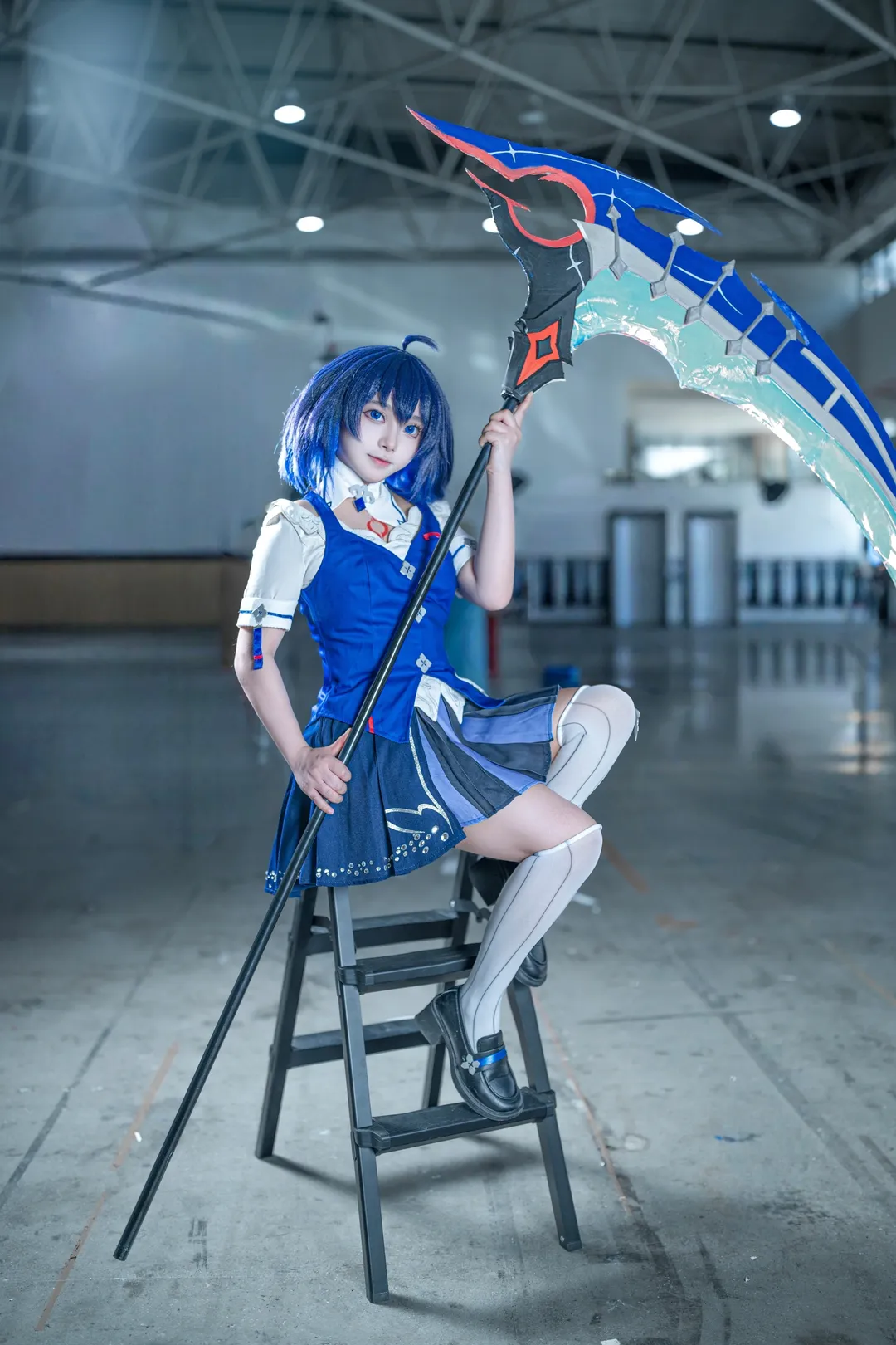 cosplay, 希儿cos, 绀海之忆, 崩坏三, 白丝 - 第7张