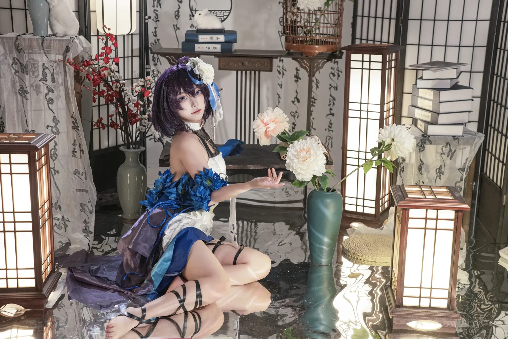 角色扮演, 崩坏三, cosplay正片, 国风cos, 希儿墨染镜华cos - 第3张