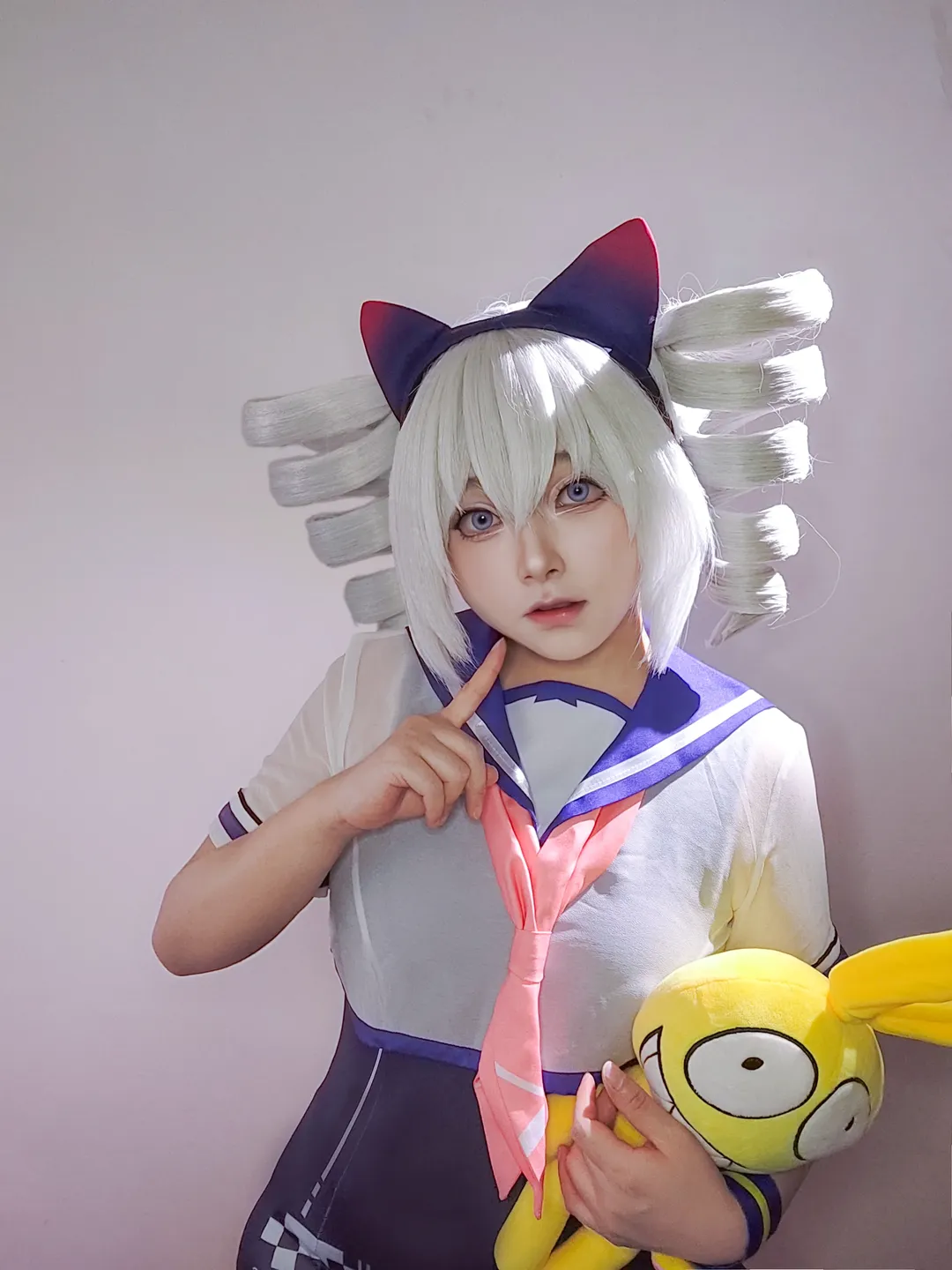 cosplay, 猫耳, 崩坏三, 布洛妮娅cos, 水手服 - 第2张