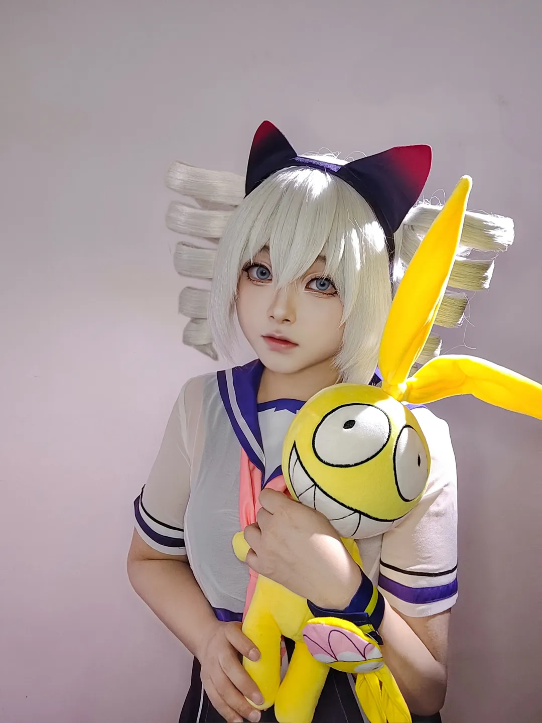 cosplay, 猫耳, 崩坏三, 布洛妮娅cos, 水手服 - 第3张