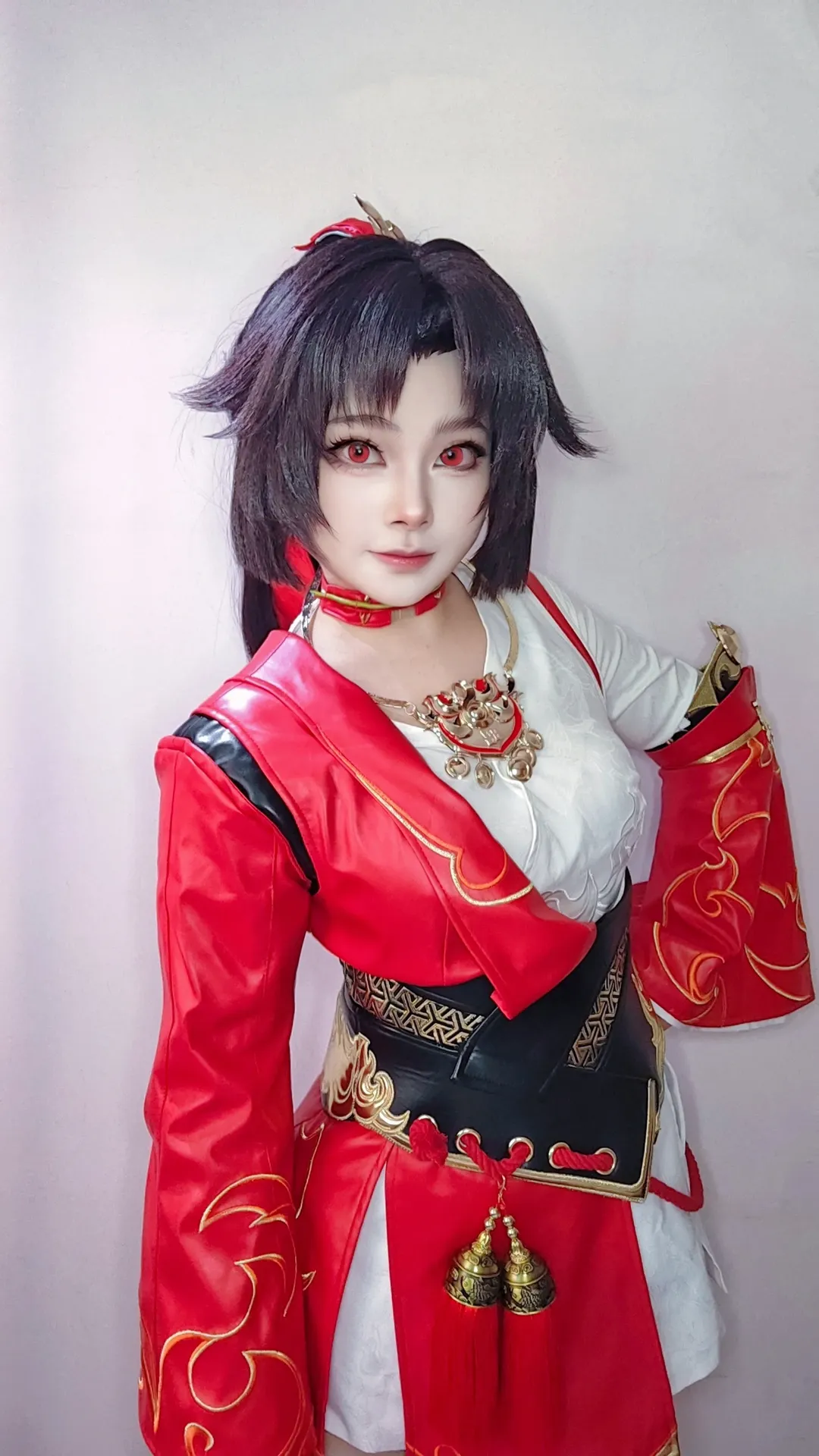 王者荣耀, cosplay服装分享, 云缨cos, 国风武侠cos, 红眼妆造 - 第1张