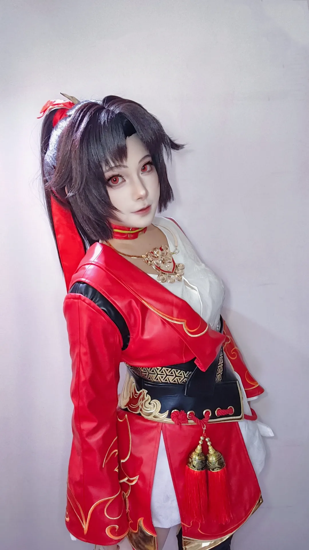 王者荣耀, cosplay服装分享, 云缨cos, 国风武侠cos, 红眼妆造 - 第2张