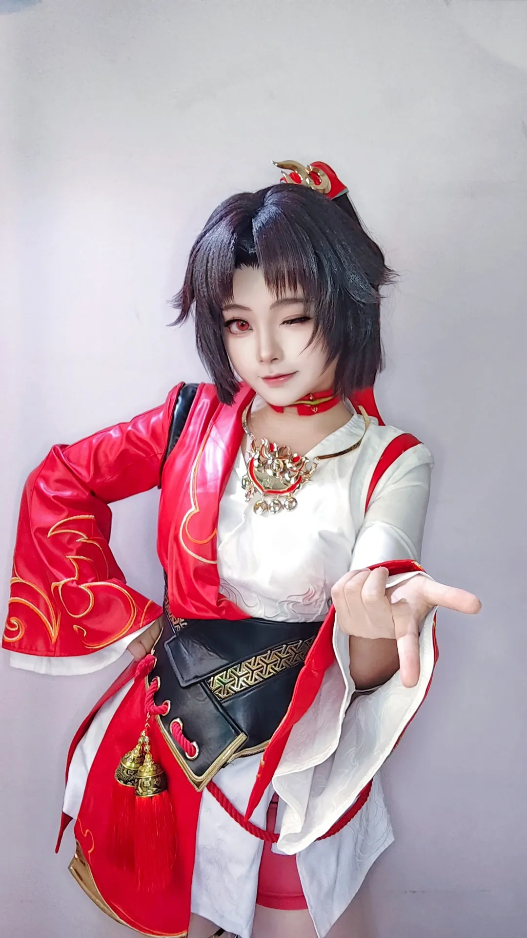 王者荣耀, cosplay服装分享, 云缨cos, 国风武侠cos, 红眼妆造 - 第3张