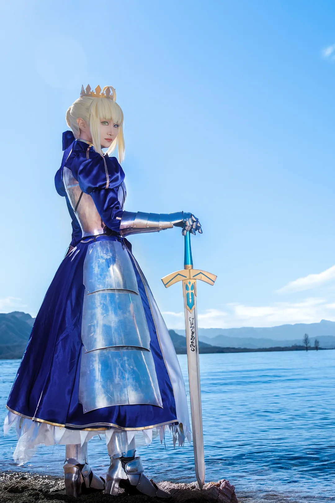 戶外攝影, FGO, 阿爾託莉雅潘德拉貢cos, 吾王saber, 鎧甲 - 第1張