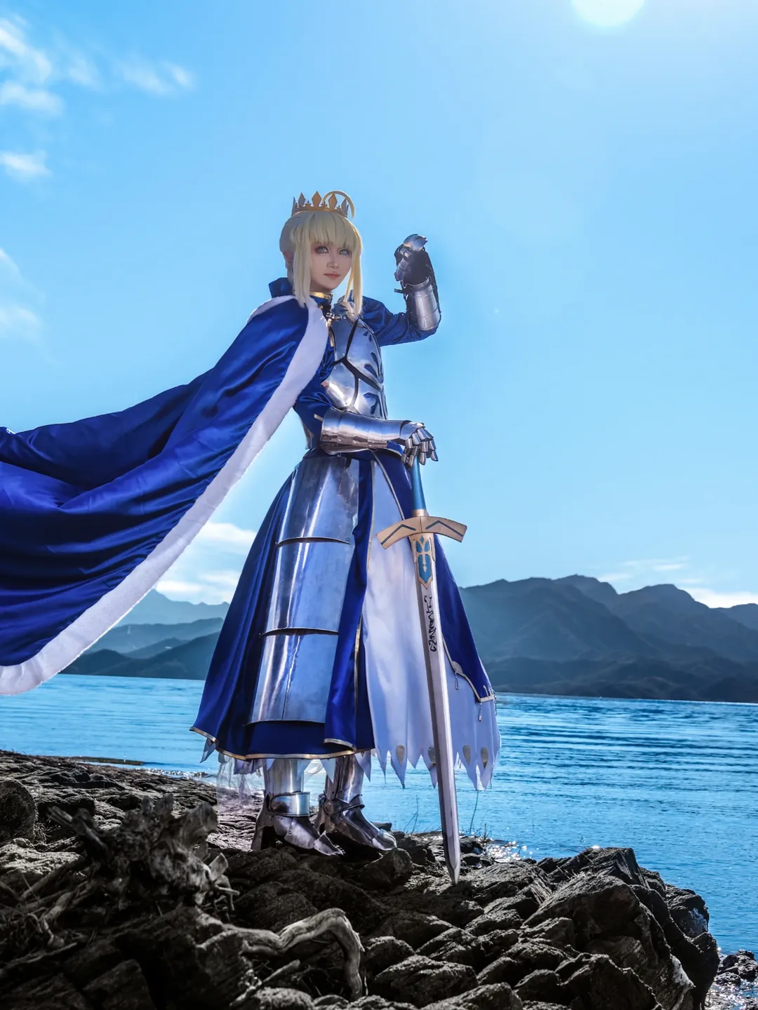 戶外攝影, FGO, 阿爾託莉雅潘德拉貢cos, 吾王saber, 鎧甲 - 第2張
