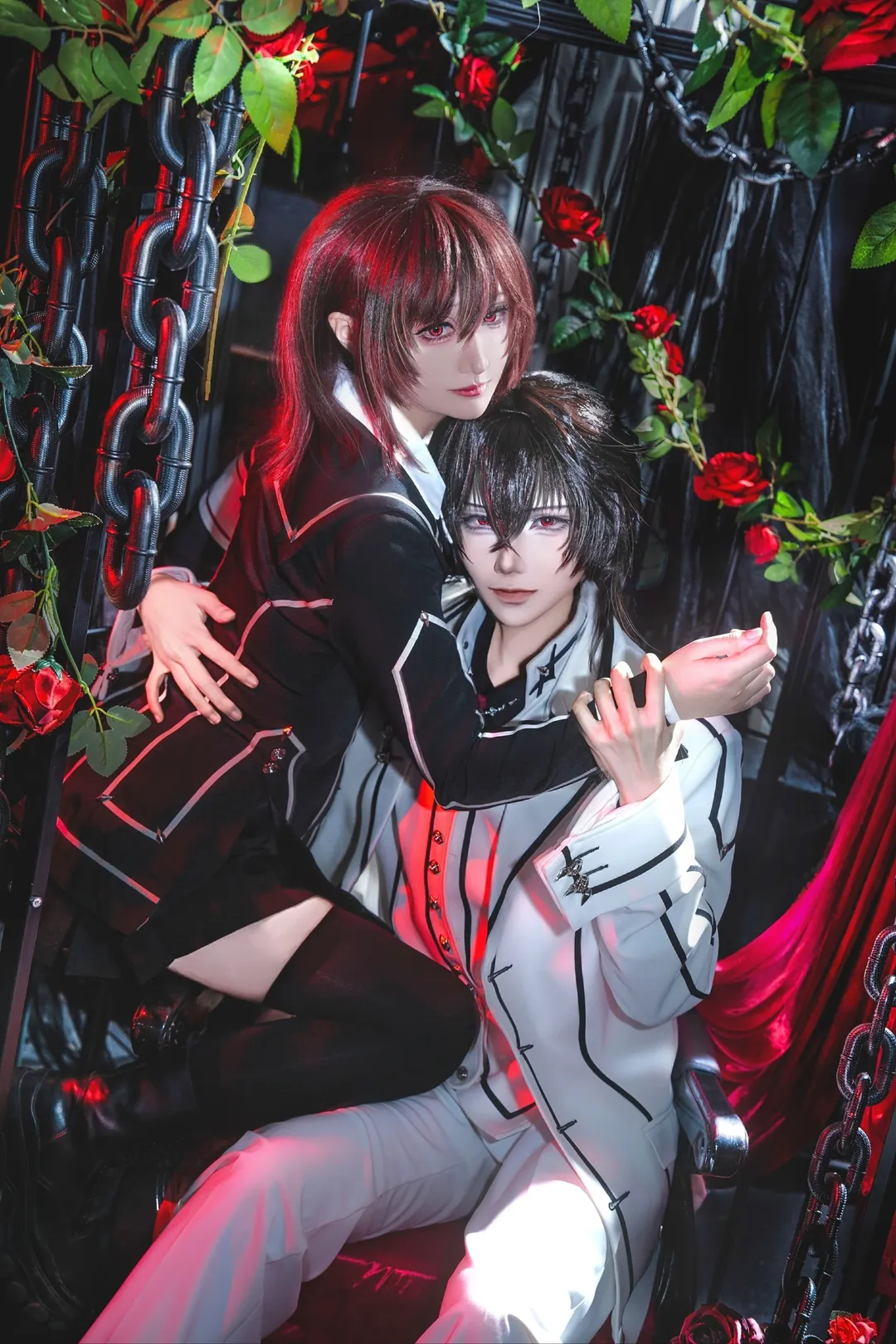 哥特风cos, 黑丝cos, 玖兰优姬cos, 吸血鬼骑士, 玖兰枢cos