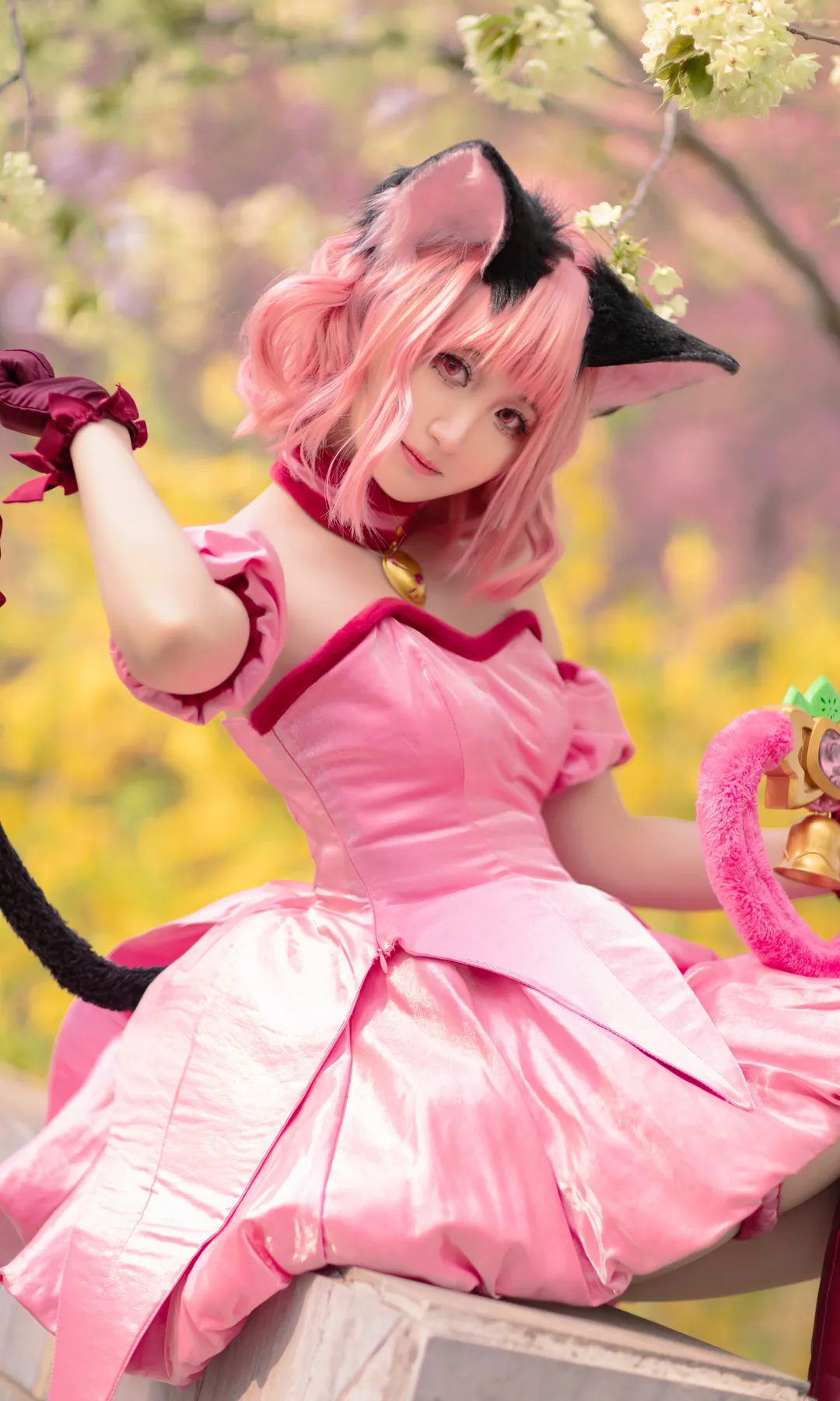 cosplay, 樱花写真, 粉色兽耳, 桃宫莓cos, 东京猫猫 - 第3张