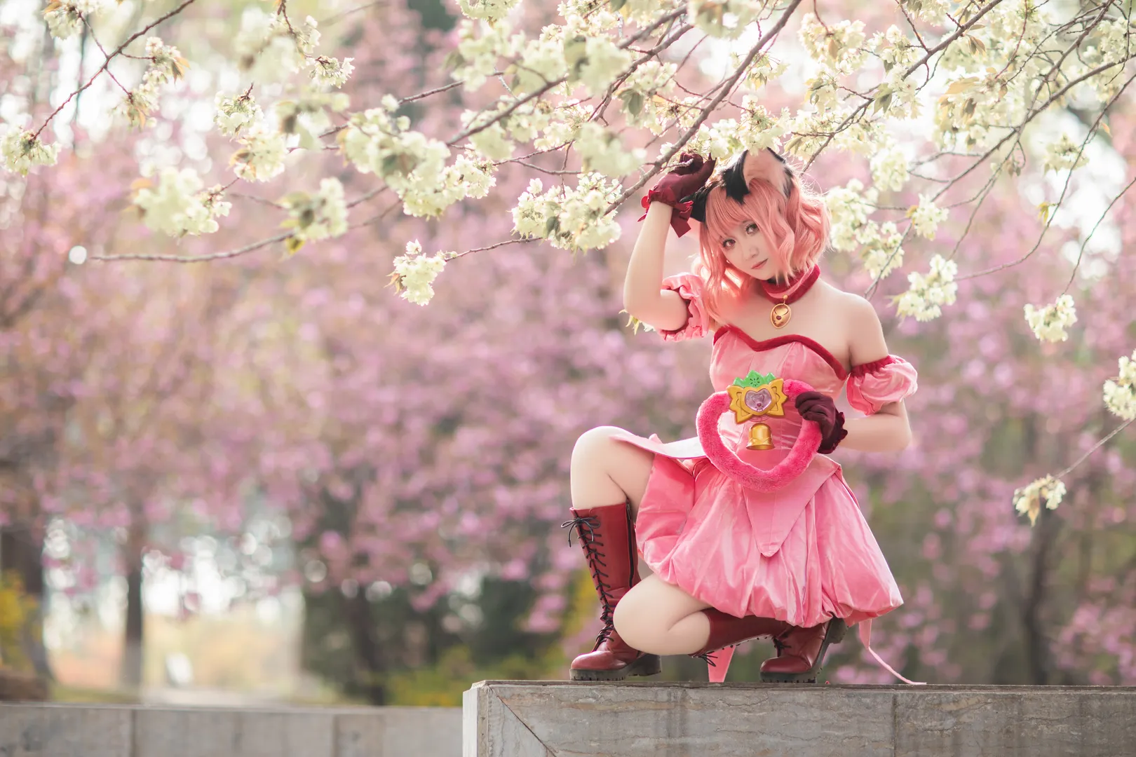 cosplay, 櫻花外景, 桃宮莓cos, 東京貓貓, 草莓貓貓cos