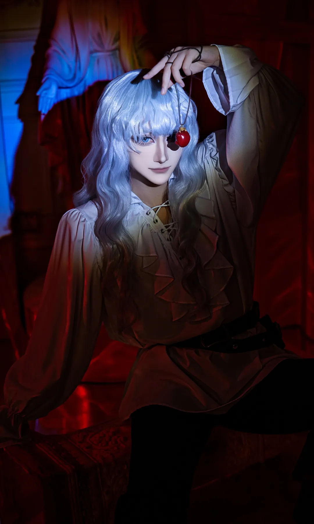 银发cosplay, 暗黑哥特风, 格里菲斯cos, 剑风传奇, 鹰之团 - 第4张
