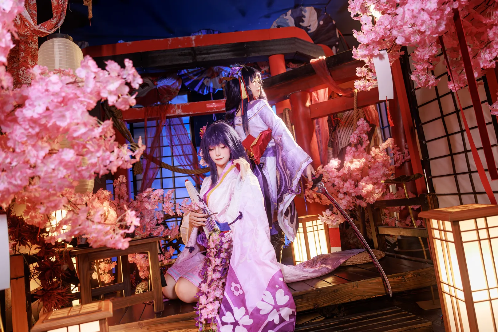 Genshin Impact, Raiden Ei cosplay, Raiden Makoto cosplay, Two-person studio photoshoot, Guangzhou cosplay photography - Image 2