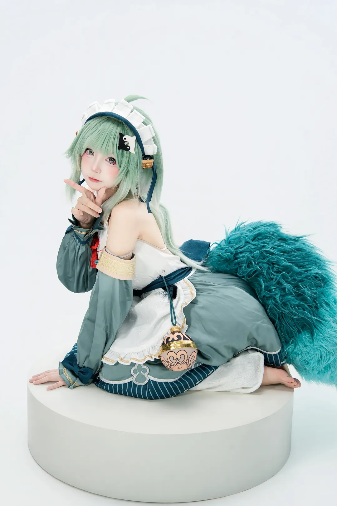 白棚拍摄, 崩坏星穹铁道, 藿藿cos, 广州约拍, 女仆装cos - 第1张