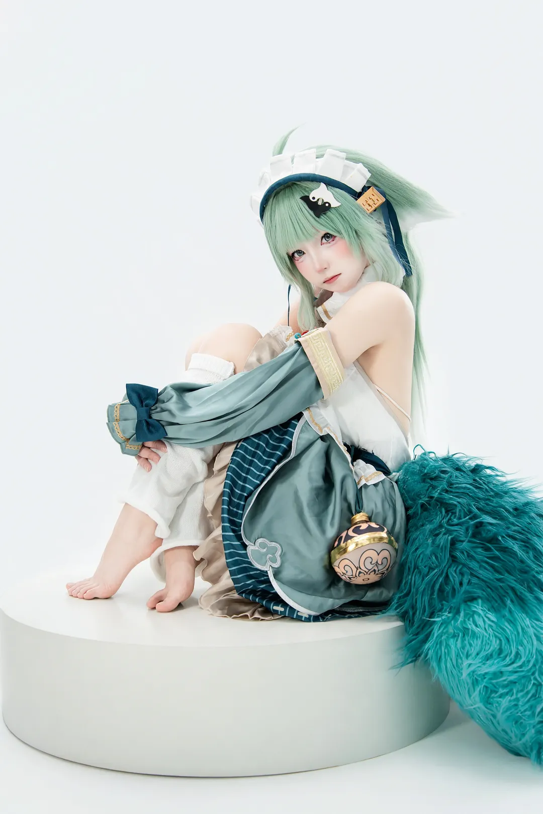 白棚拍摄, 崩坏星穹铁道, 藿藿cos, 广州约拍, 女仆装cos - 第5张