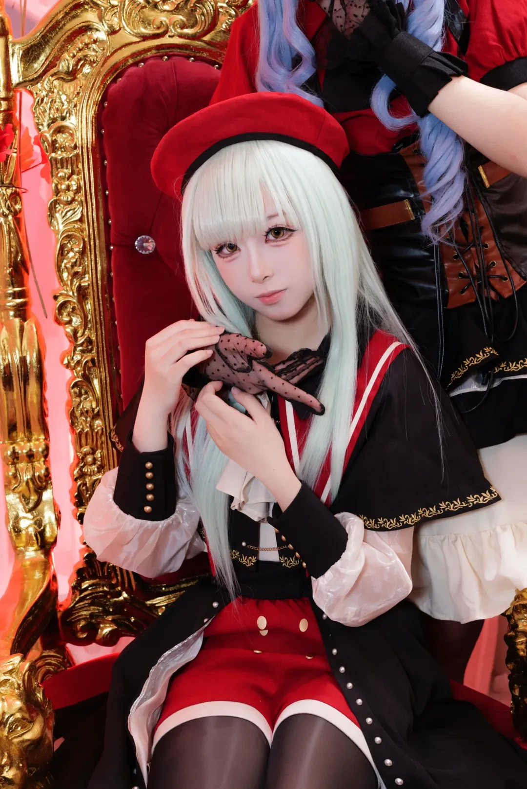 Ave Mujica, 若叶睦cos, 哥特风摄影, 暗黑美学, 丝袜cosplay - 第1张