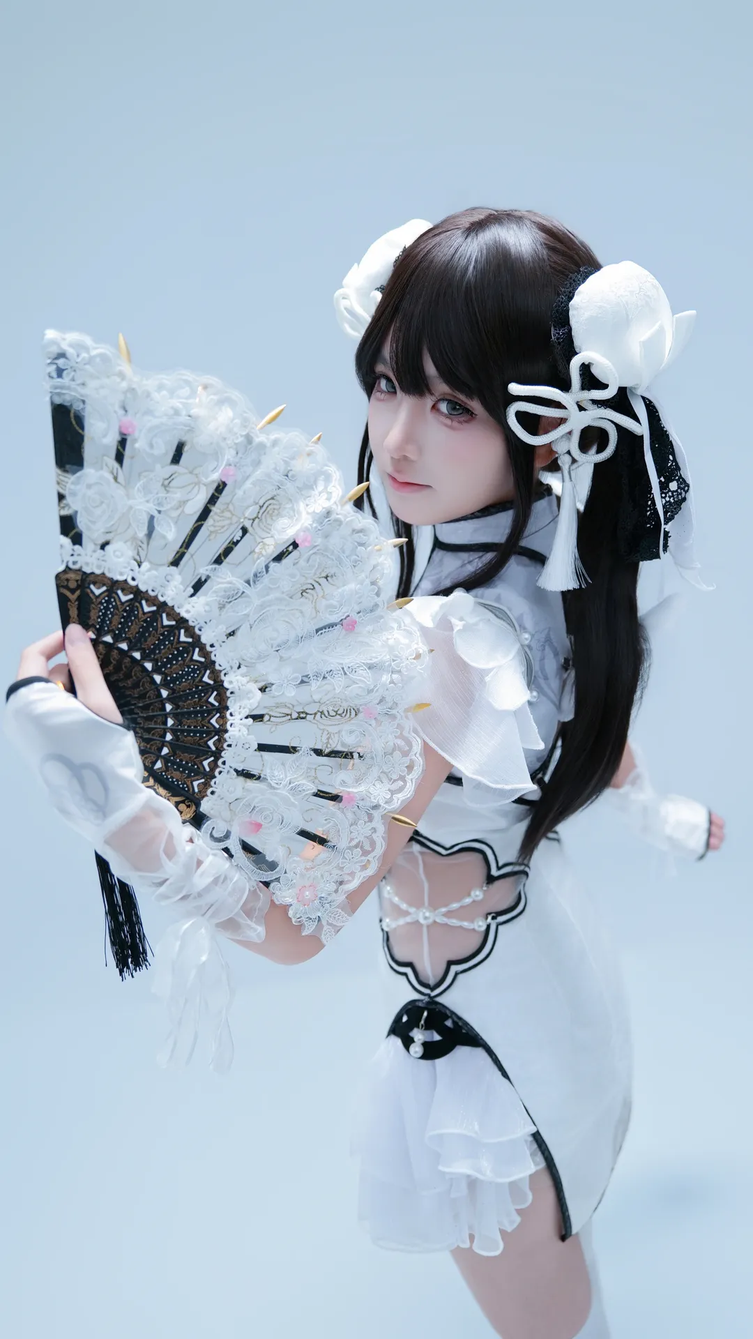 永劫无间, 殷紫萍cos, 玉髓冰心, 白棚写真, 白丝cos - 第5张
