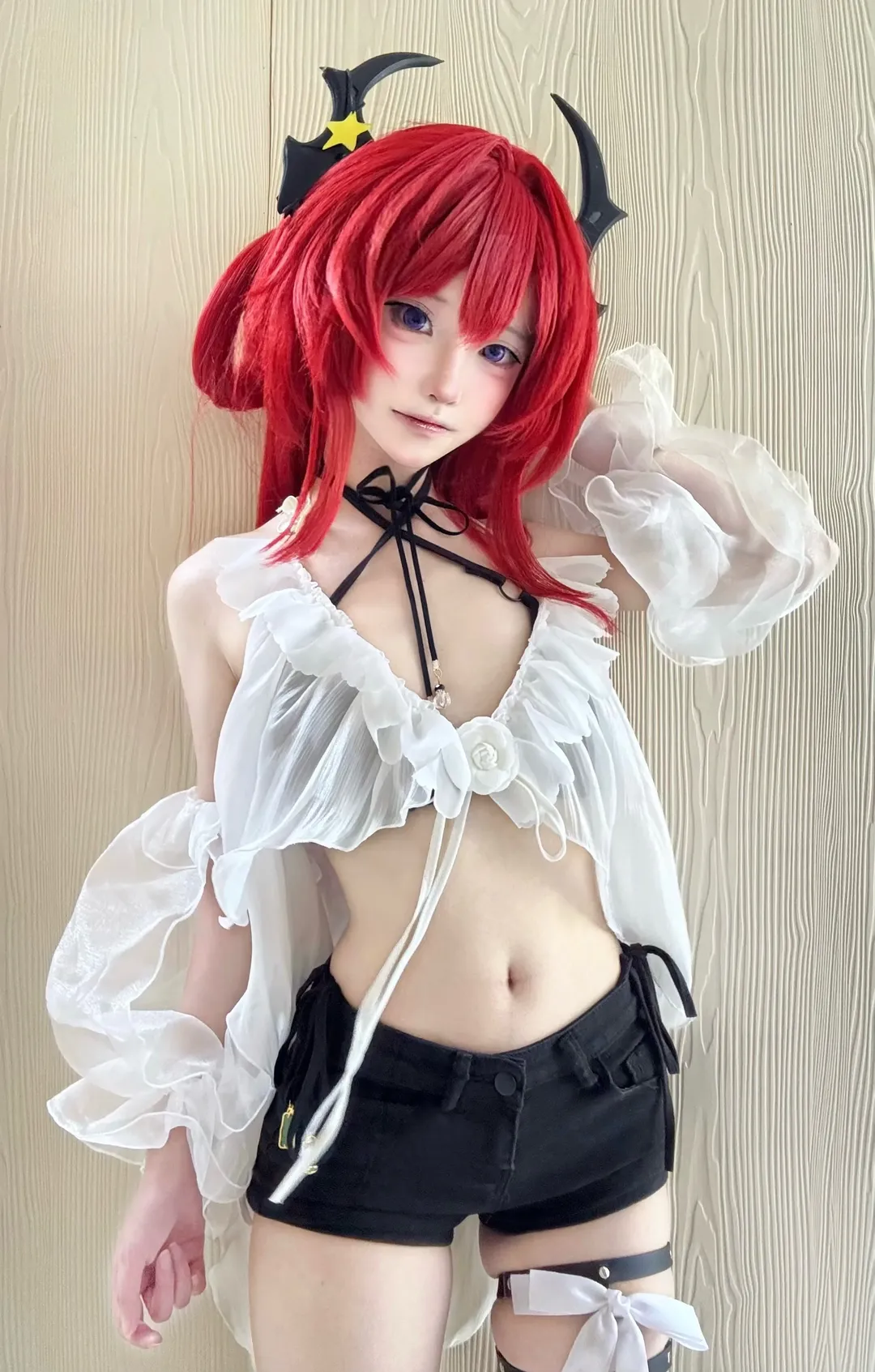 二次元摄影, 明日方舟, 史尔特尔cos, 夏日泳装, cosplay穿搭
