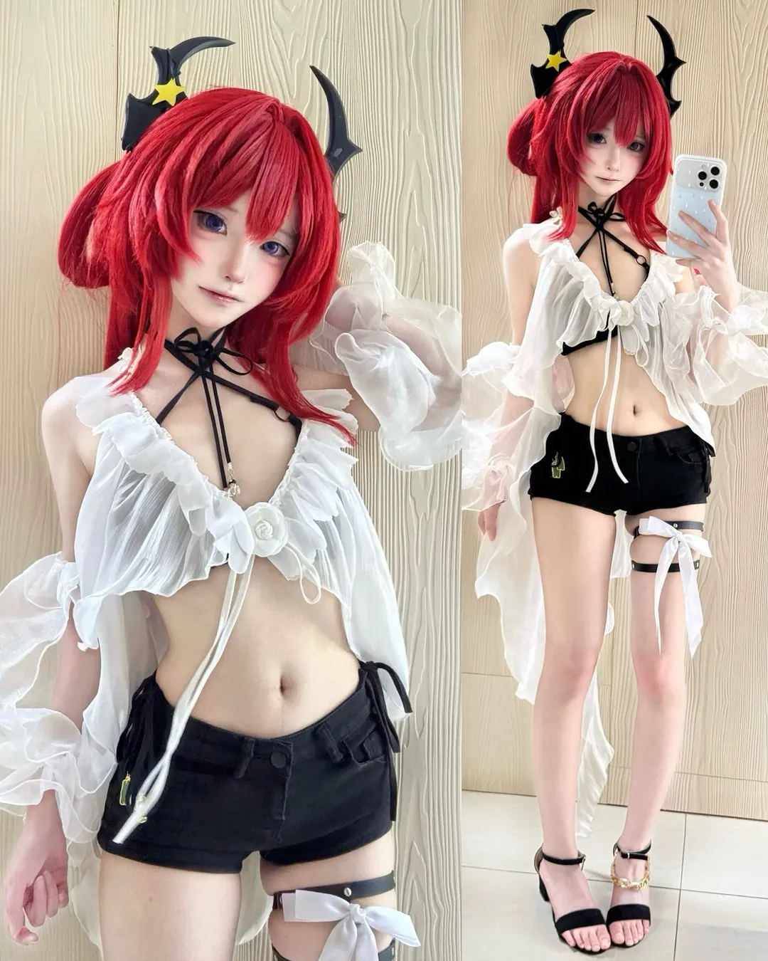 二次元撮影, アークナイツ, スルト コスプレ, 夏の水着, コスプレコーディネート - 3枚目