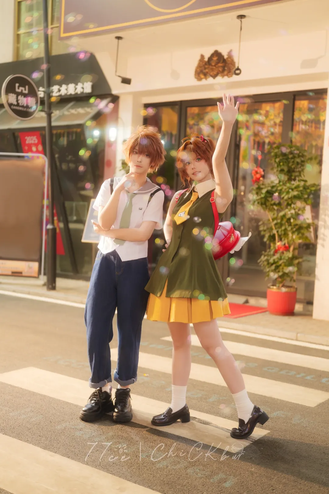 木之本樱cos, 魔卡少女樱, 氛围感cos, 李小狼, 单灯摄影 - 第2张