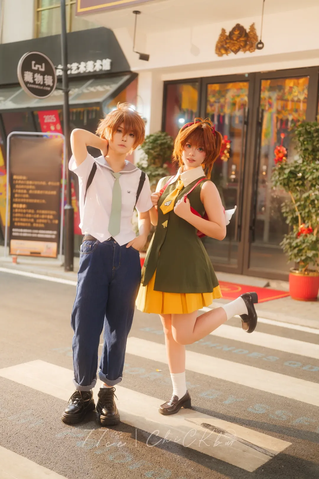 木之本樱cos, 魔卡少女樱, 氛围感cos, 李小狼, 单灯摄影