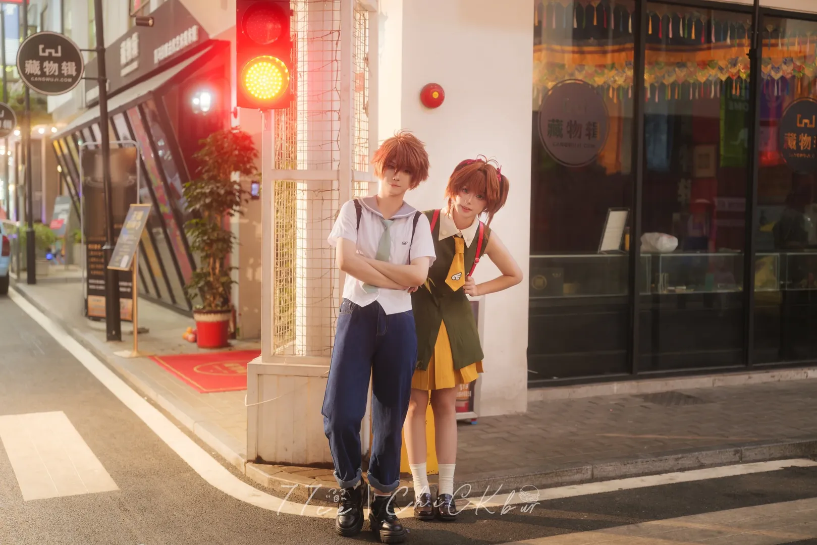 木之本樱cos, 魔卡少女樱, 氛围感cos, 李小狼, 单灯摄影 - 第4张