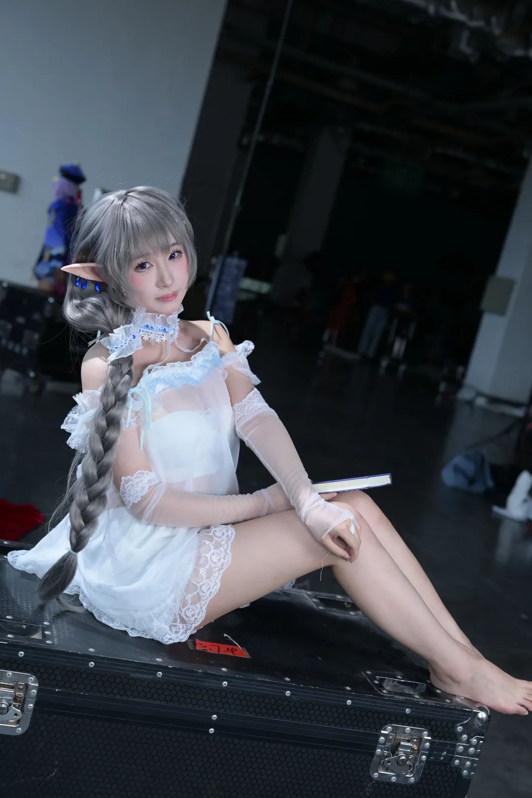 アズールレーン, イベント写真, エヴァーソン コスプレ, エルフ コスプレ, レースパジャマ - 1枚目