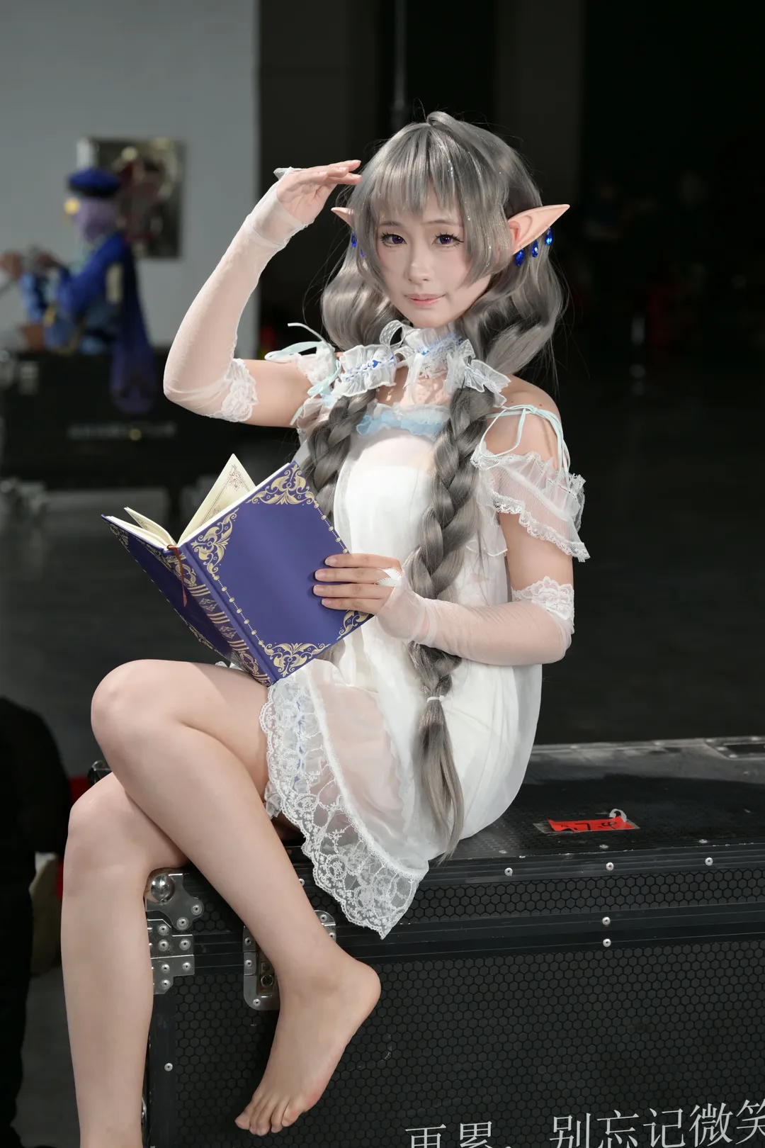アズールレーン, イベント写真, エヴァーソン コスプレ, エルフ コスプレ, レースパジャマ - 3枚目