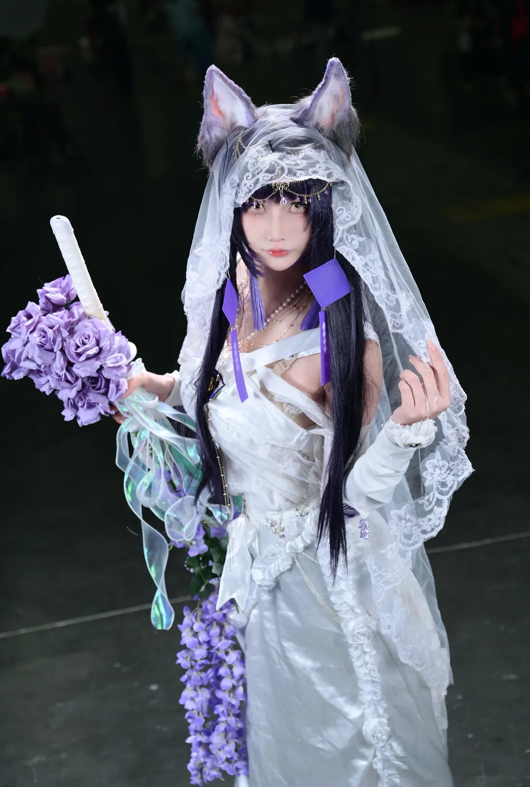 碧蓝航线, 漫展返图, 武藏cos, 白丝穿搭, 花嫁cosplay