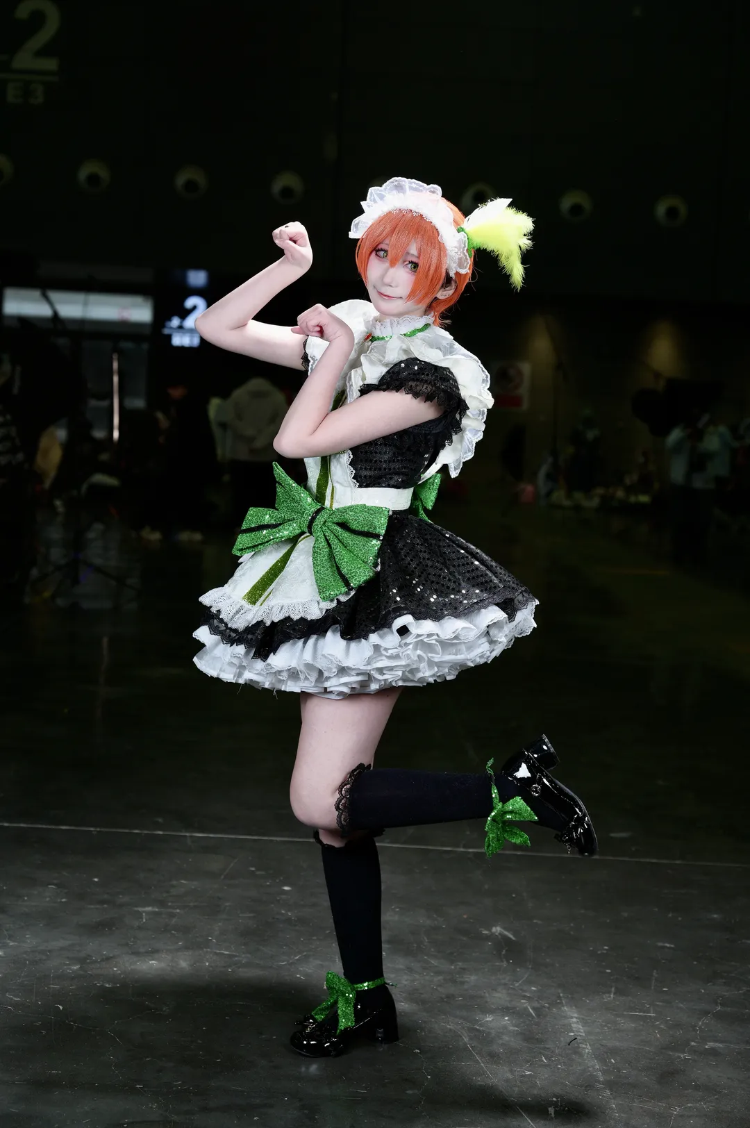 cosplay, Convention photos, Hoshizora Rin cosplay, Love Live!, Stocking outfit - Image 1