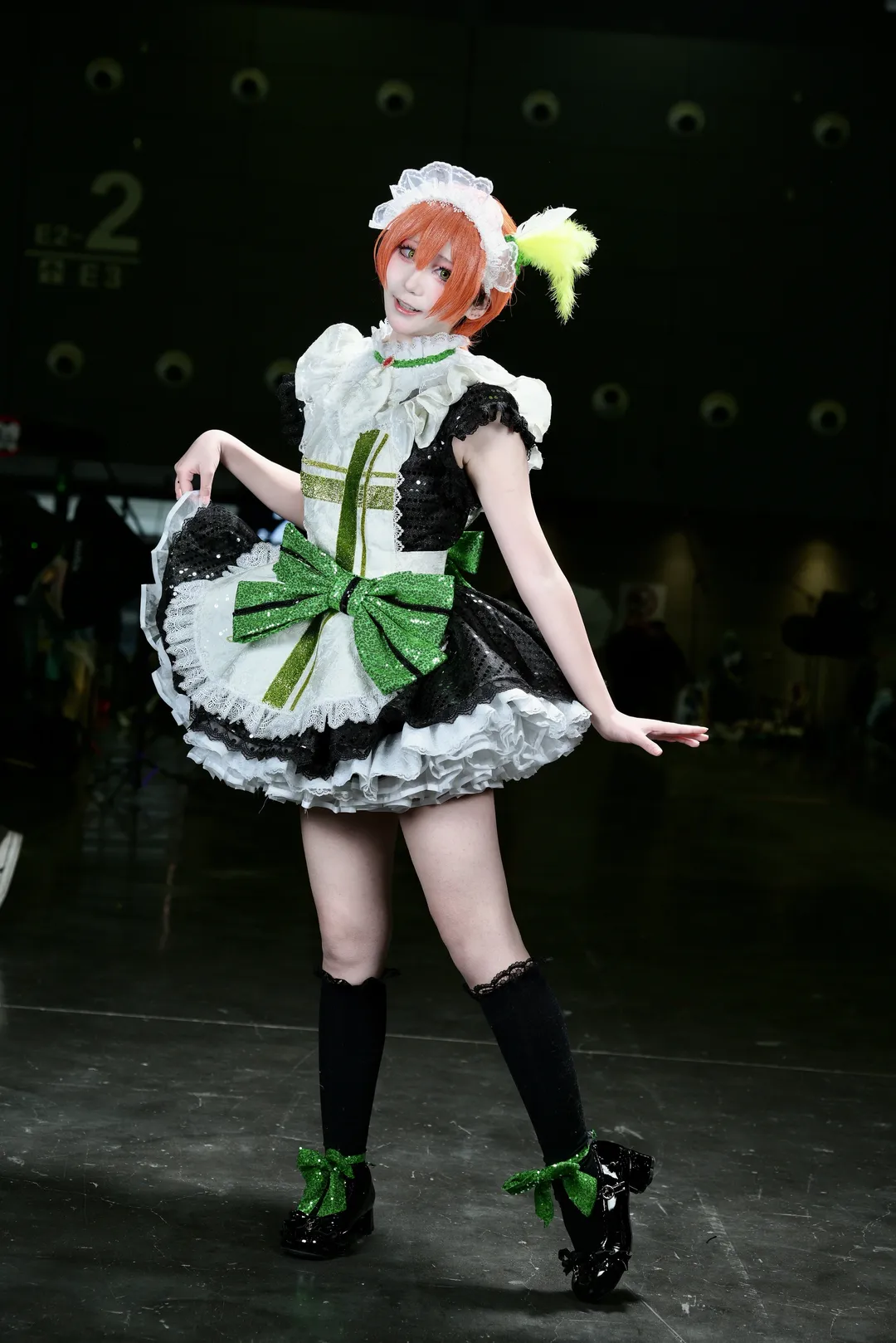 cosplay, Convention photos, Hoshizora Rin cosplay, Love Live!, Stocking outfit - Image 2