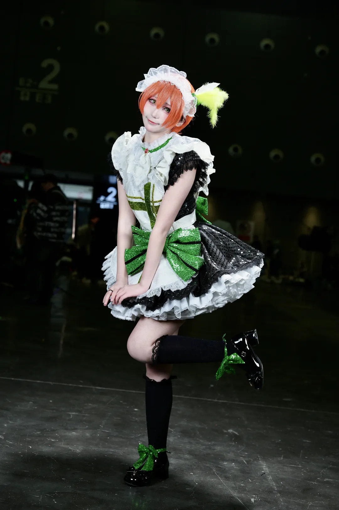cosplay, Convention photos, Hoshizora Rin cosplay, Love Live!, Stocking outfit - Image 4