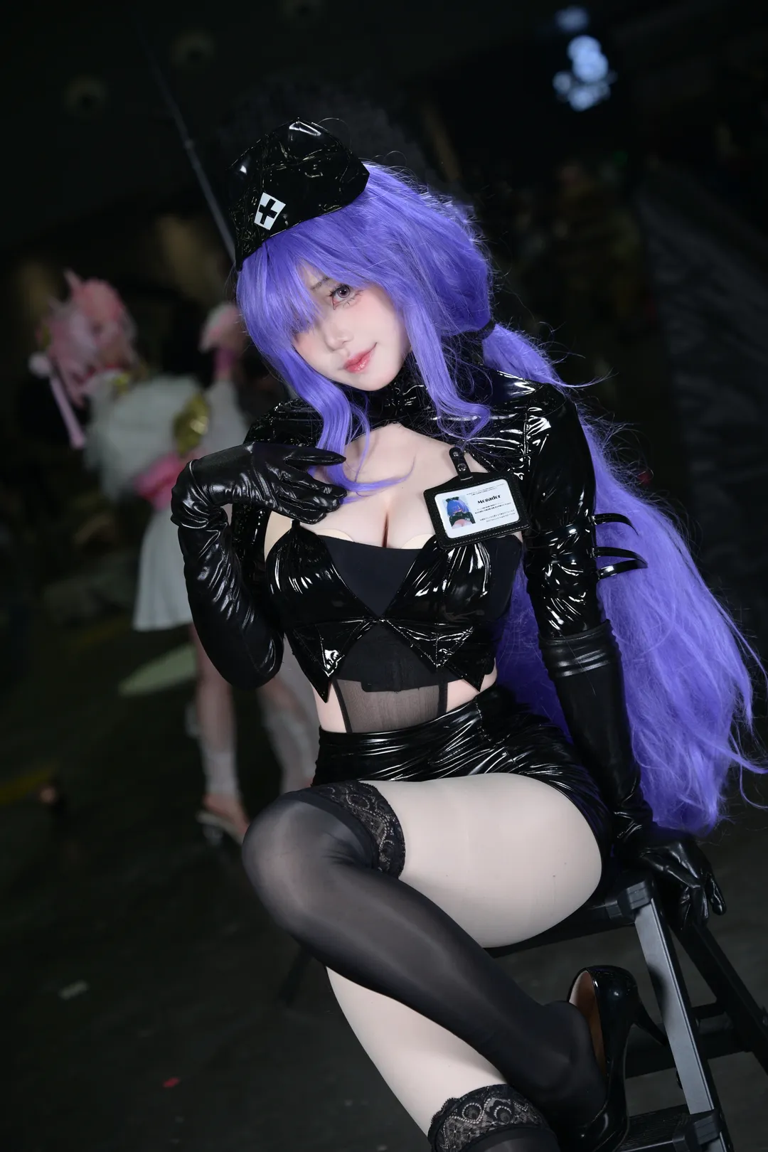 Azur Lane, Convention photos, Cosplay photography, Black tights outfit, Mogador cosplay - Image 1