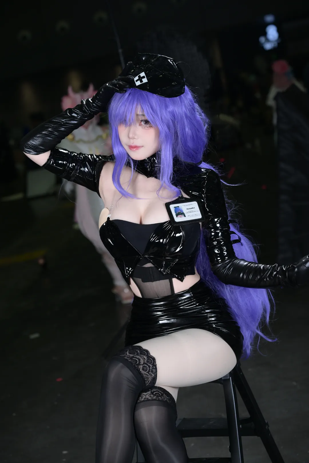 Azur Lane, Convention photos, Cosplay photography, Black tights outfit, Mogador cosplay - Image 2