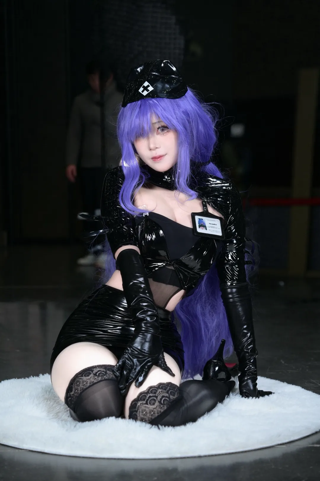 Azur Lane, Convention photos, Cosplay photography, Black tights outfit, Mogador cosplay - Image 3