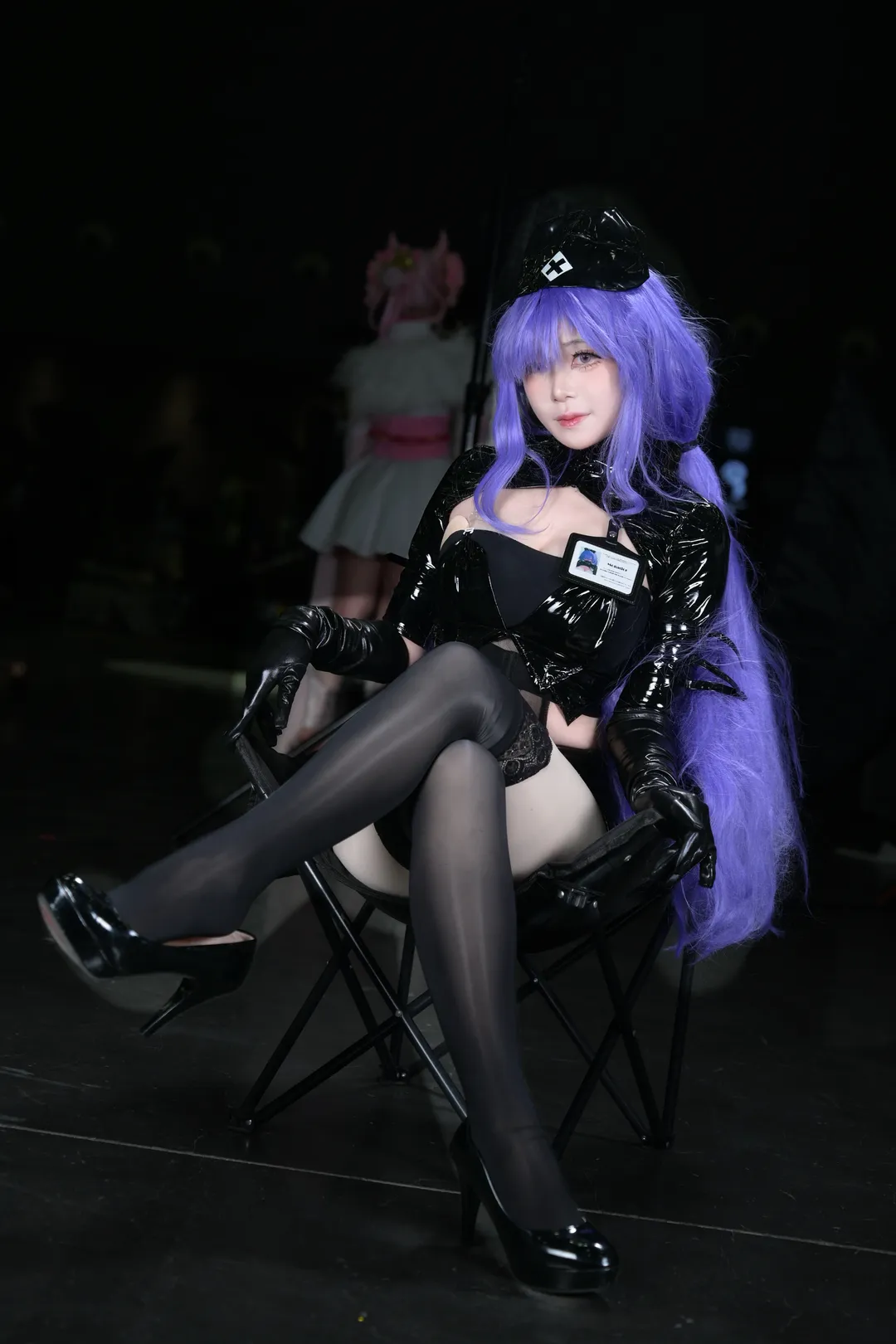 Azur Lane, Convention photos, Cosplay photography, Black tights outfit, Mogador cosplay - Image 5