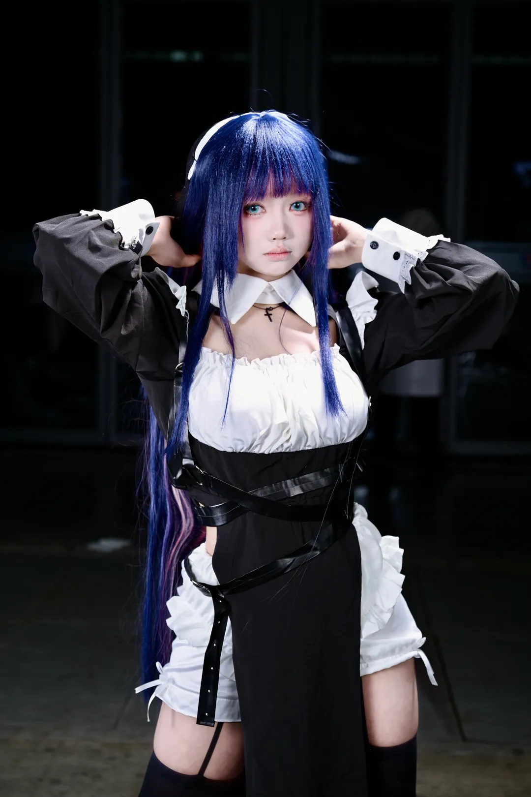 漫展返图, 哥特风格, cosplay摄影, 吊带袜天使, Stockincos - 第1张