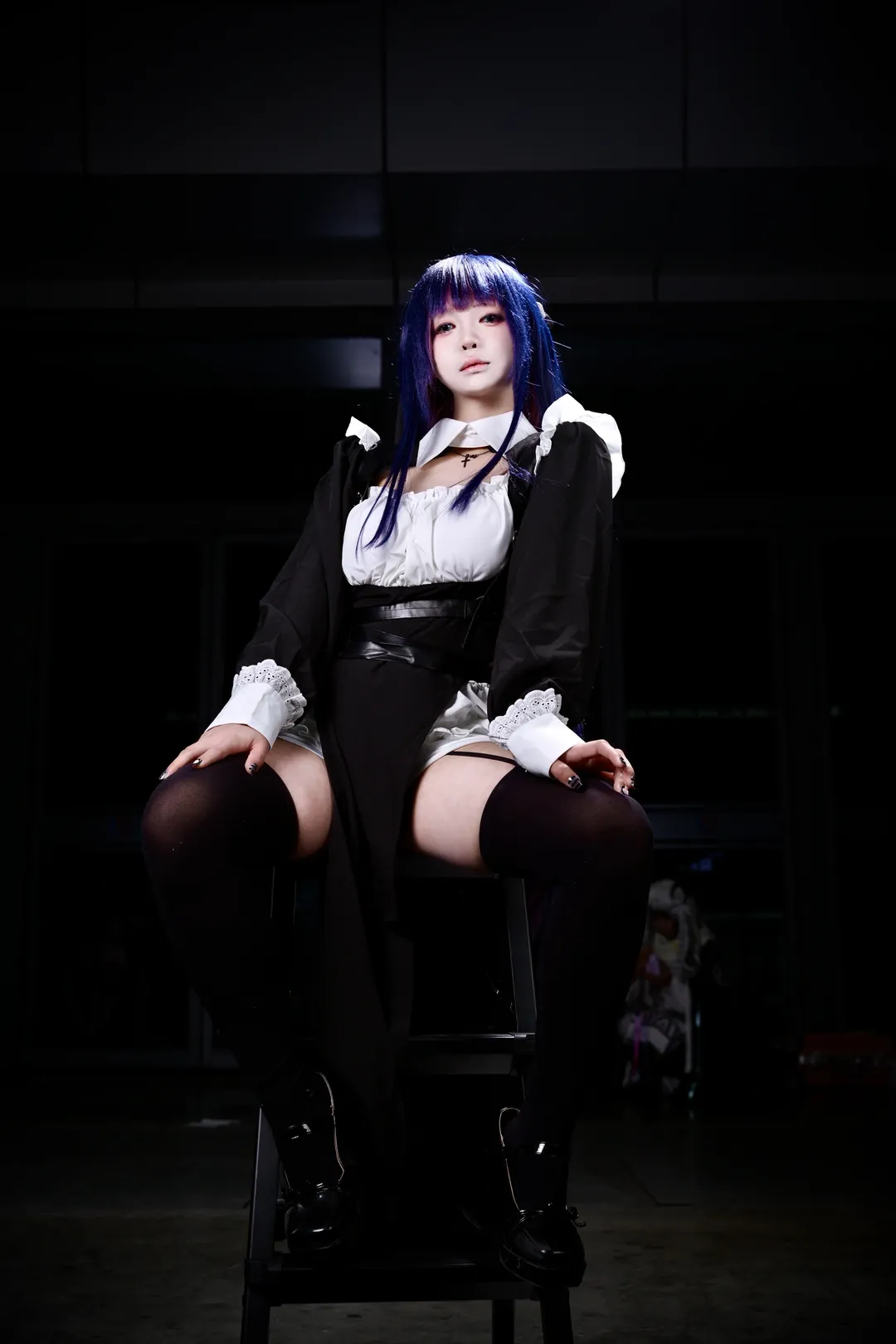 漫展返图, 哥特风格, cosplay摄影, 吊带袜天使, Stockincos