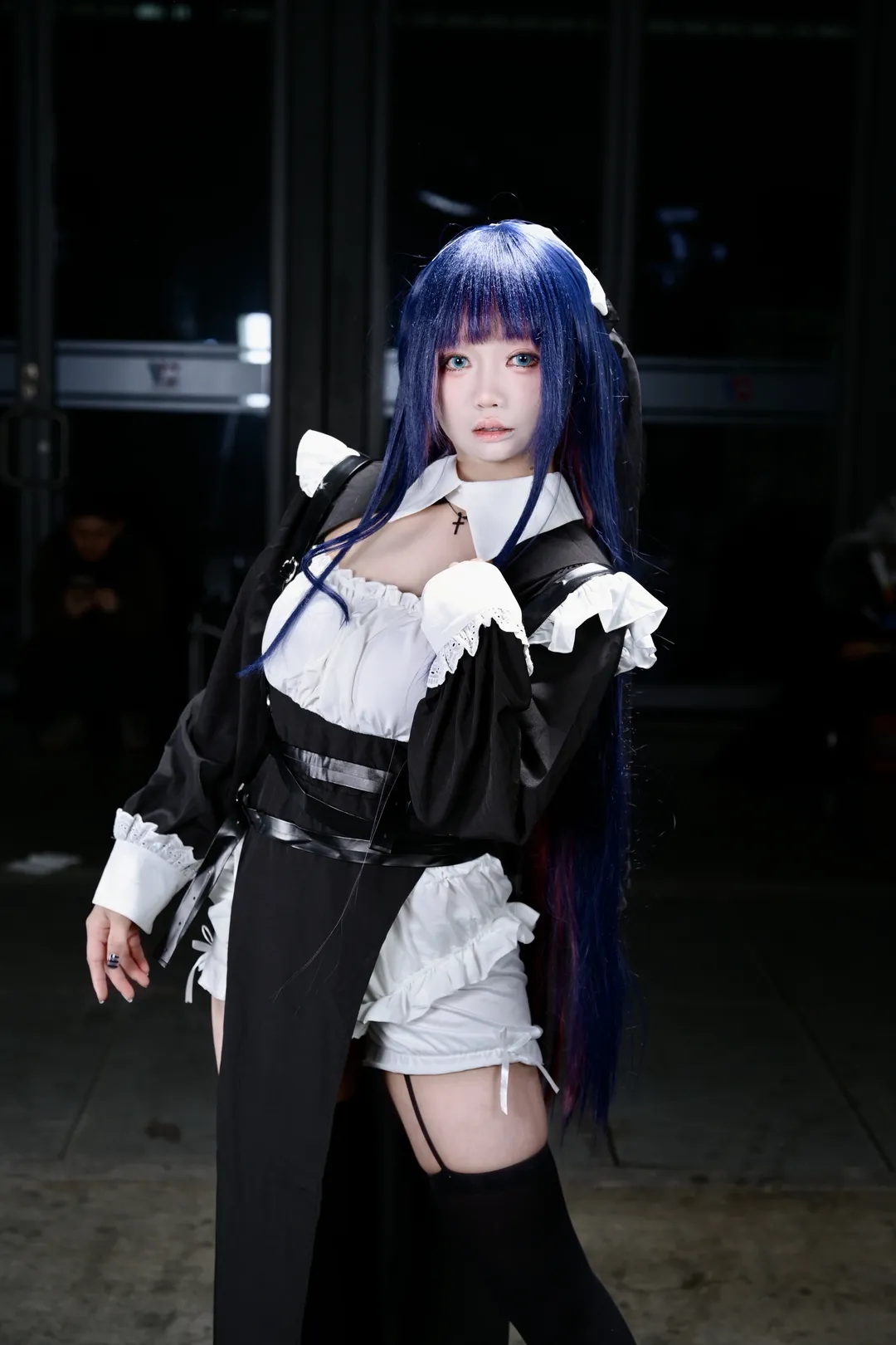 漫展返图, 哥特风格, cosplay摄影, 吊带袜天使, Stockincos - 第5张