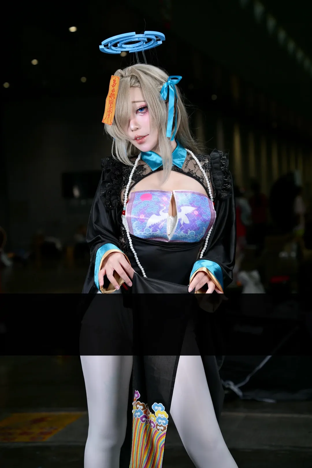二次元摄影, 蔚蓝档案, 漫展场照, 明日奈cos, 白丝cosplay - 第1张